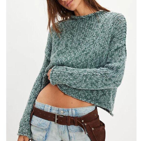 Opal Rollneck Knit Sweater Color: Rainforest - Picture 1 of 4